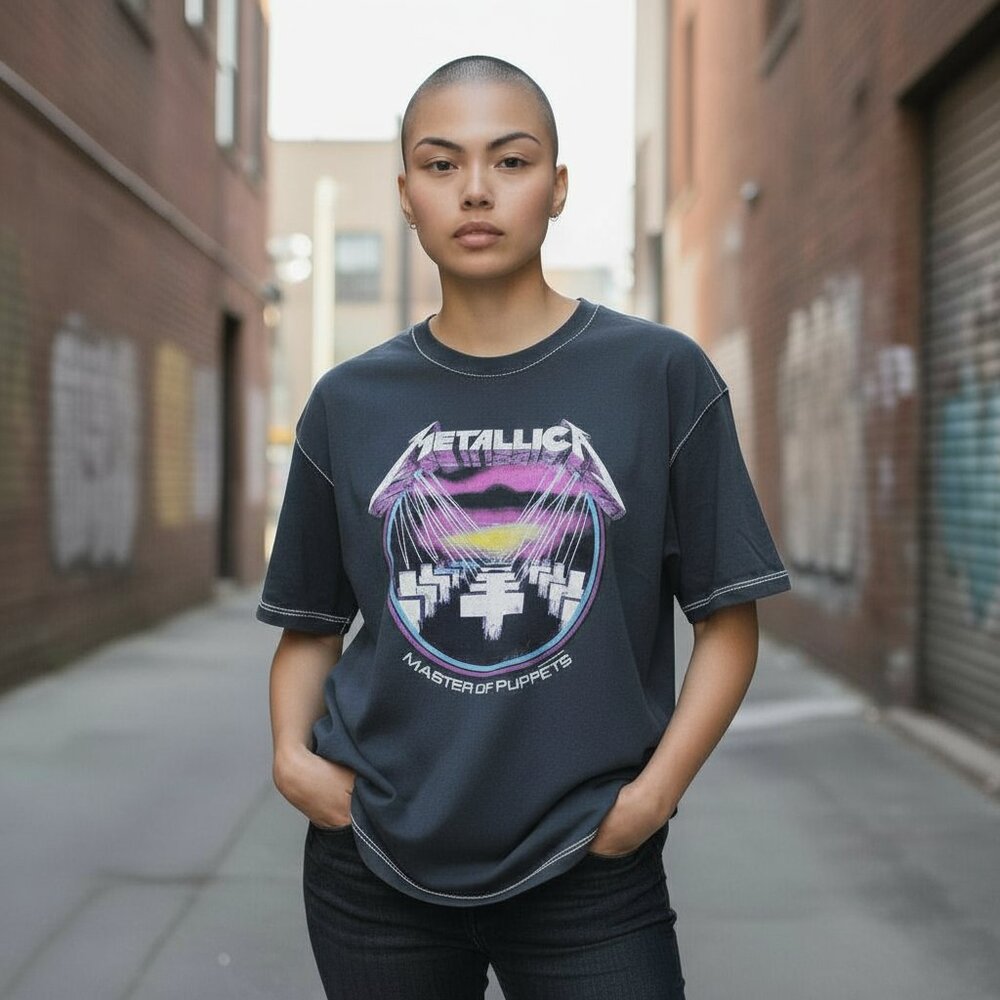 Metallica "Master of Puppets" Short Sleeve Graphic Band Tee
